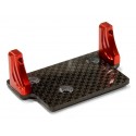 Supporto servo in Ergal e Carbonio per SCX , C35690RED